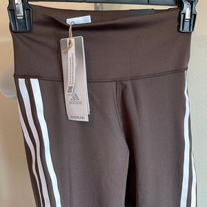 Adidas OPTIME TRAINICONS 7/8 TIGHTS | Woman | Size S | New with Tag | Brown